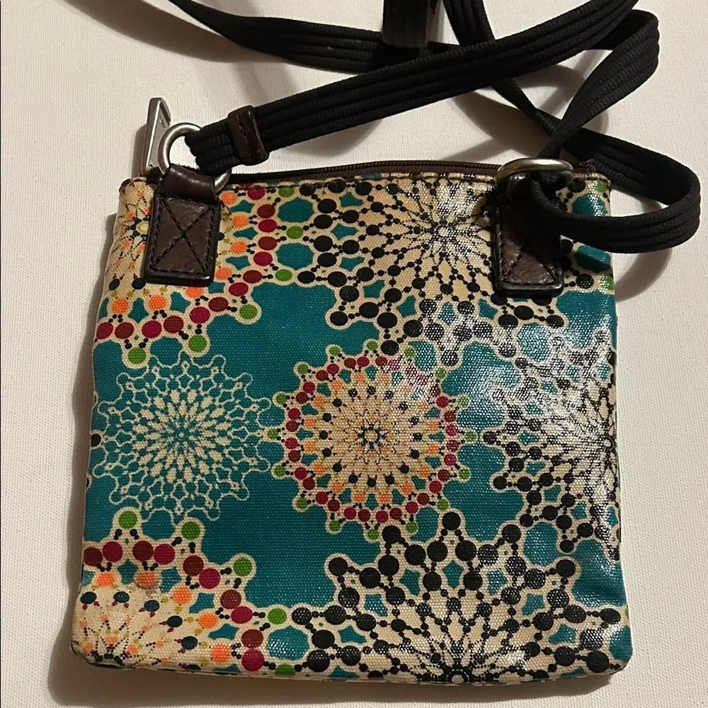 Fossil Multicolor Patterned Crossbody Bag